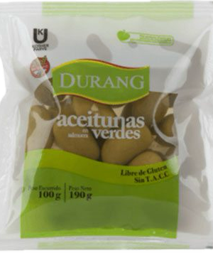 ACEITUNAS VERDES CON CAROZO “DURANG”