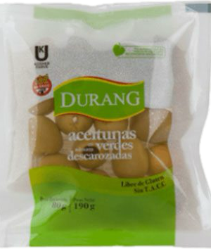 ACEITUNAS VERDES DESCAROZADAS “DURANG”