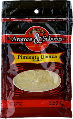 PIMIENTA BLANCA MOLIDA "AROMAS Y SABORES"