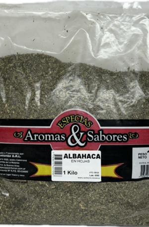 ALBAHACA EN HOJAS "AROMAS Y SABORES"