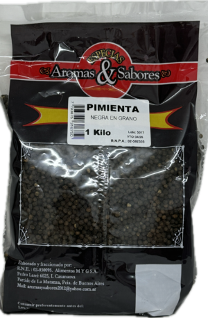 PIMIENTA NEGRA EN GRANO "AROMAS Y SABORES"