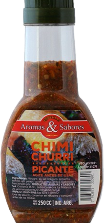 SALSA CHIMI PICANTE “AROMAS Y SABORES”